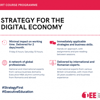Short Course Programme: Strategy for a Digital Economy